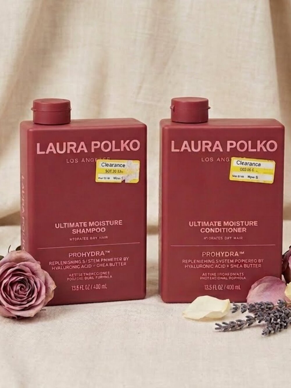 2 Laura Polko Ultimate Moisture Shampoo & Conditioner ProHydra 13.5 oz full size